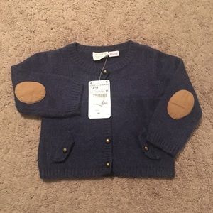Brand new Zara Baby button-up cardigan, 12-18 mos